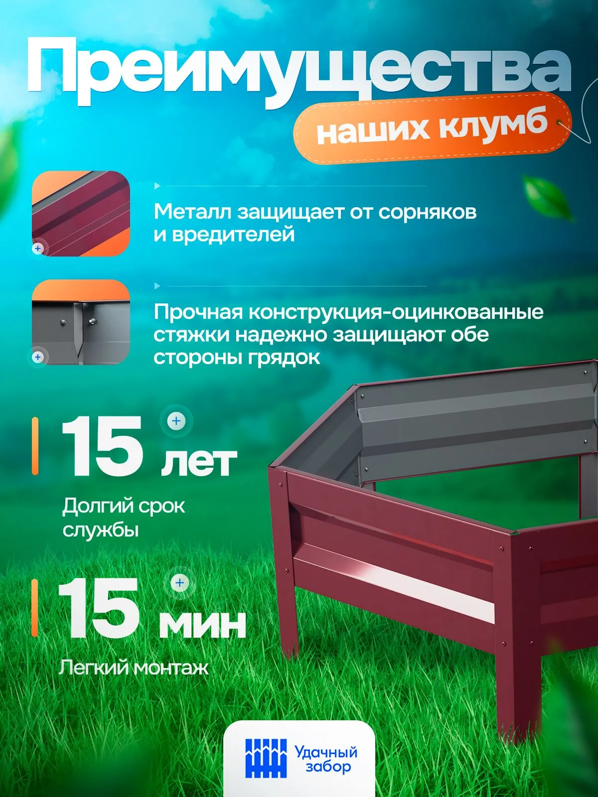 Характеристики клумбы